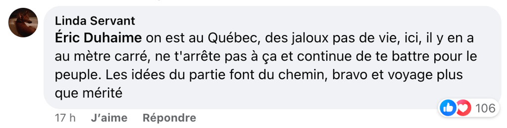 Éric Duhaime lance un message aux Québécois qui s'amusent à l'insulter sur les réseaux sociaux.