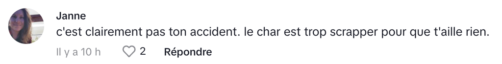 La vidéo d'une Québécoise dans une voiture accidentée fait beaucoup jaser les internautes