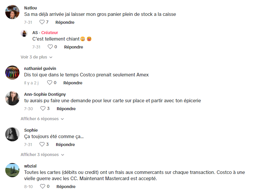 Une jeune Québécoise se vide le coeur sur une pratique de Costco qu'elle ne comprend pas.