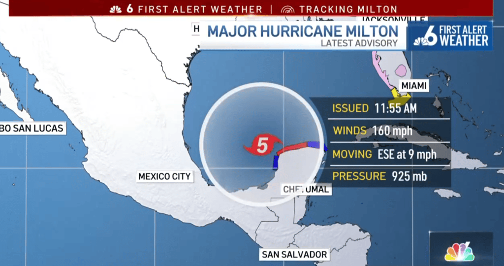 Un météorologiste retient ses larmes en parlant de l'ouragan Milton en direct à la télévision