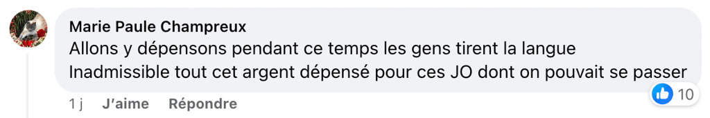 Des Français furieux par le potentiel gros chèque montant par Céline Dion pour les Jeux Olympiques