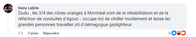 Éric Duhaime n'est pas tendre avec Valérie Plante et François Legault après la fuite d’eau majeure à Montréal