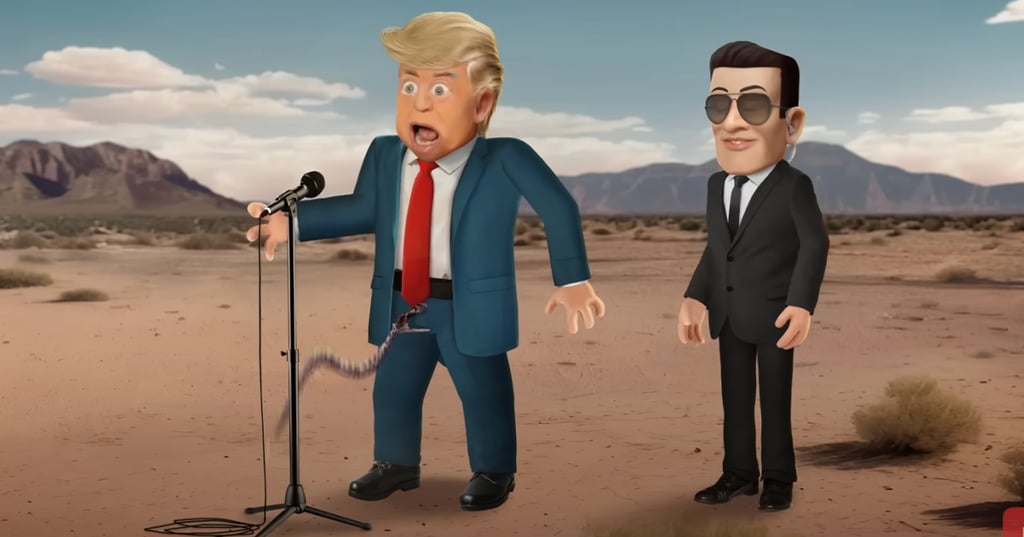 Les Têtes à Claques de retour avec une nouvelle vidéo mettant en vedette Donald Trump 