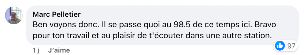 Un grand nombre de Québécois sont très déçus du départ de Pierre-Yves McSween et le font savoir