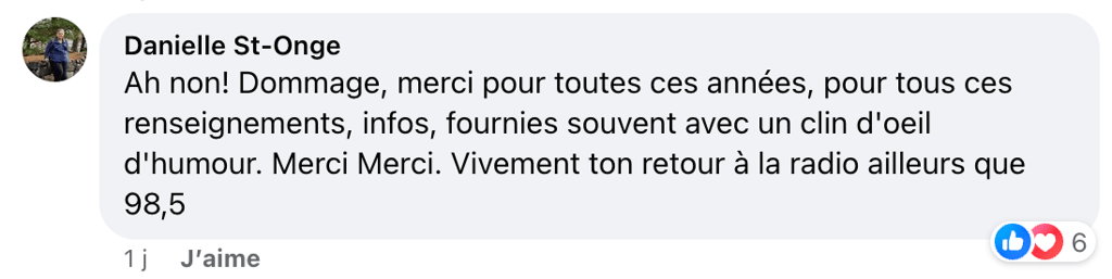 Un grand nombre de Québécois sont très déçus du départ de Pierre-Yves McSween et le font savoir