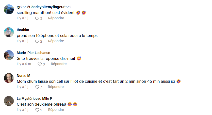 Rym d'Occupation Double se pose une grande question concernant son chum aux toilettes.