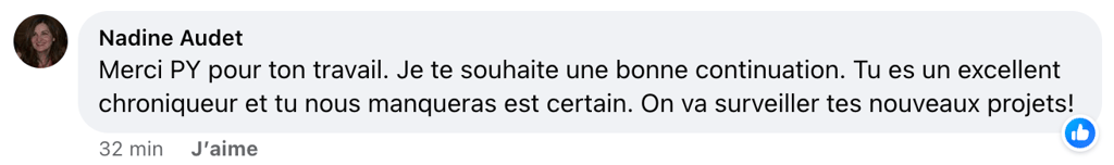 C’est terminé pour Pierre-Yves McSween sur les ondes du 98.5