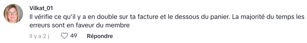 Une québécoise soulève une importante question des factures chez Costco.