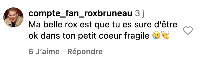 Des fans s'inquiètent pour Roxane Bruneau après la publication d'une vidéo troublante