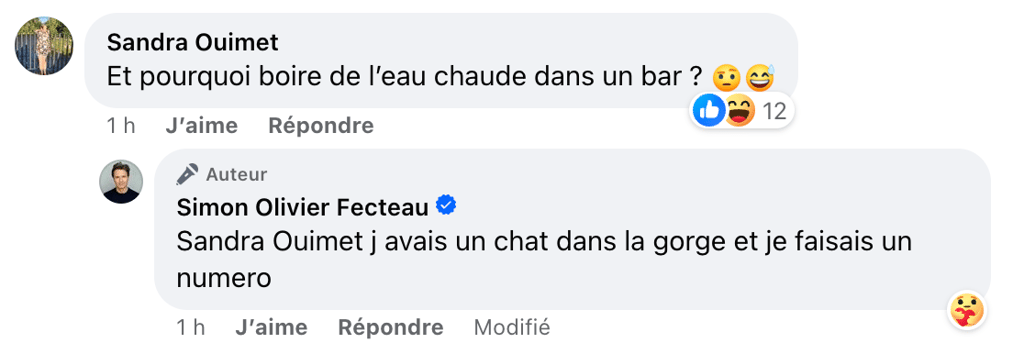 Simon Olivier Fecteau lance un gros débat sur l'eau chaude et les Québécois sont nombreux à réagir