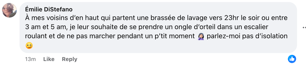 Jonathan Roberge se vide le coeur et balance un message à son voisin qui passe la tondeuse à 7h AM