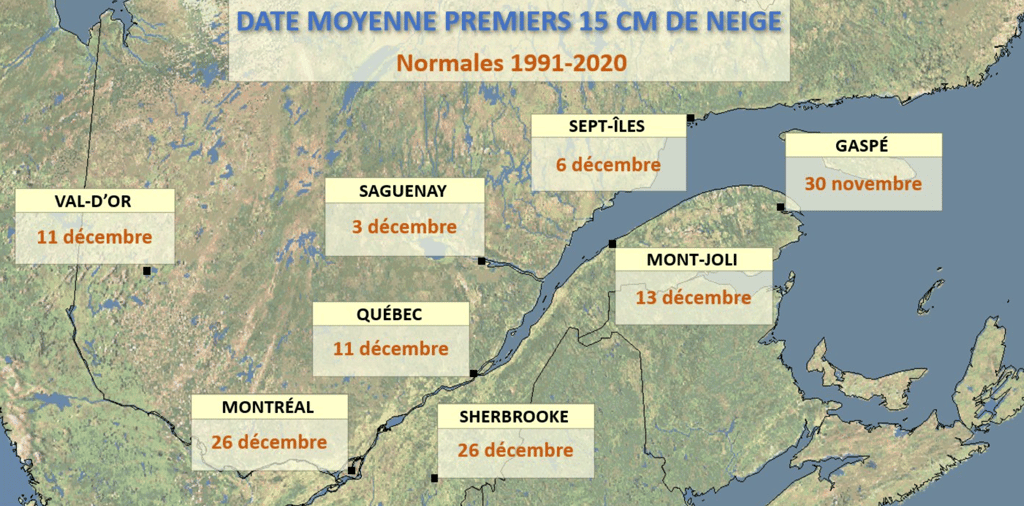 Voici quand la neige devrait faire son grand retour au Québec