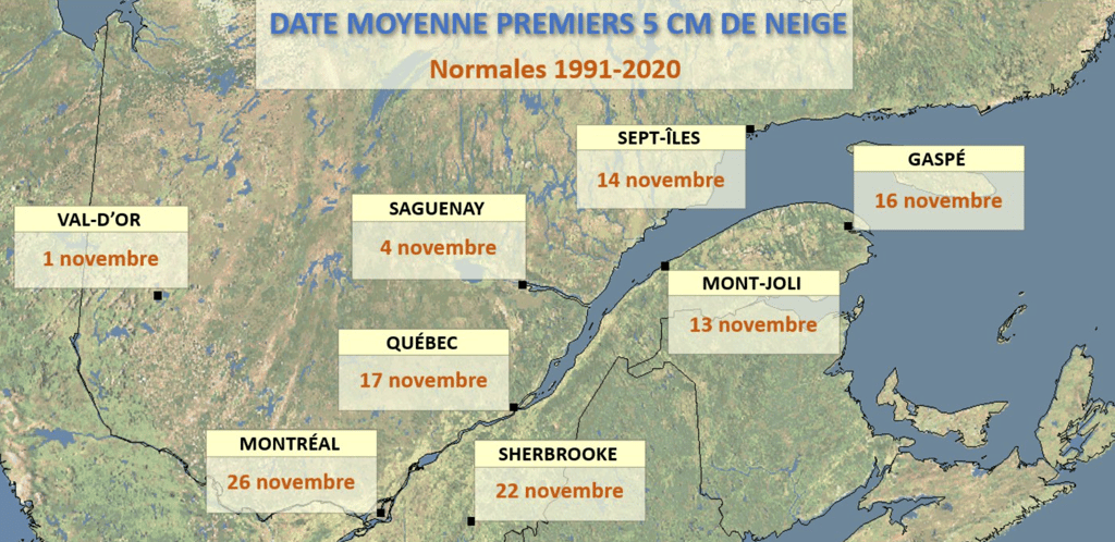 Voici quand la neige devrait faire son grand retour au Québec