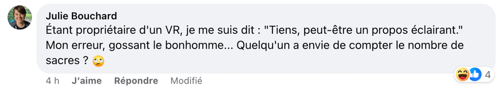 Un Québécois pète une solide coche contre les fabricants de roulottes