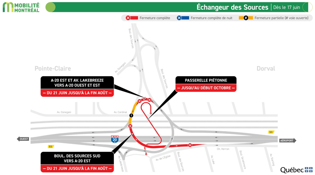 Voici les secteurs à éviter sur le réseau autoroutier du Québec ce weekend