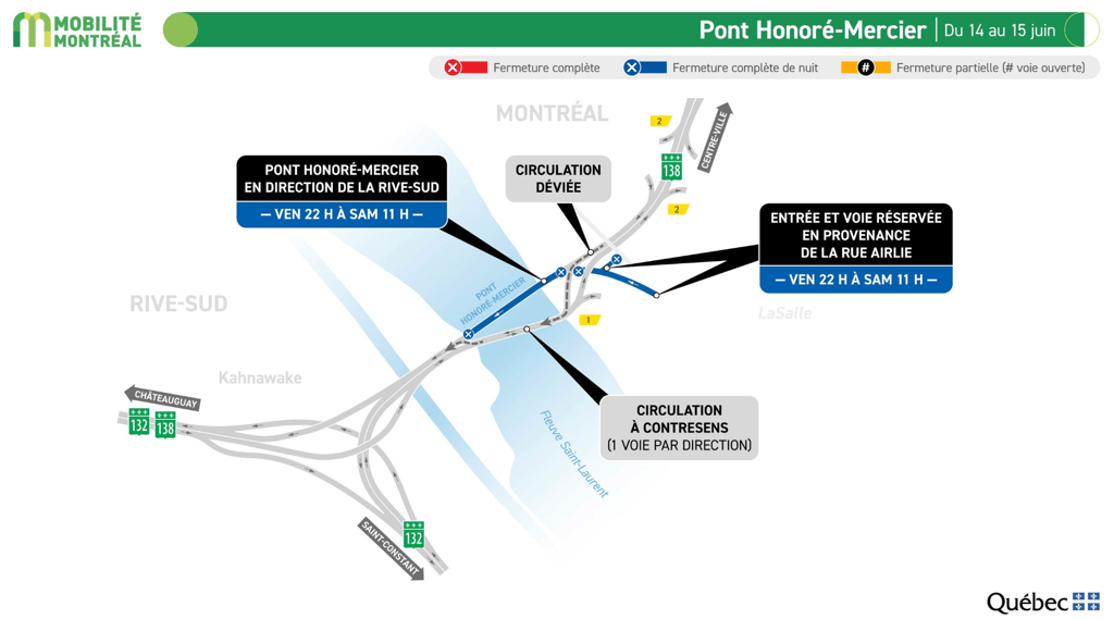 Voici les secteurs à éviter sur le réseau autoroutier du Québec ce weekend