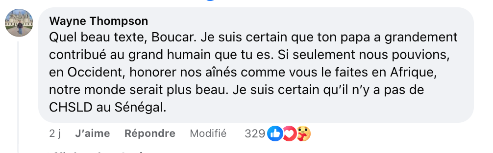 Boucar Diouf annonce le décès de son papa dans une bouleversante publication