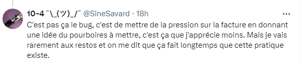 58,64$ pour 8 ailes de poulet et 2 bières.