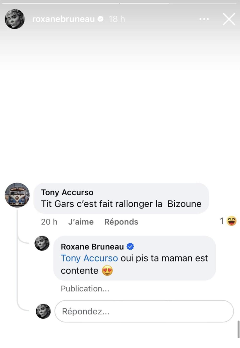 Roxane Bruneau répond à la perfection à un internaute qui l'insulte 