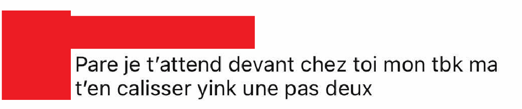 Cédric Paré est victime de centaines de commentaires haineux sur Instagram