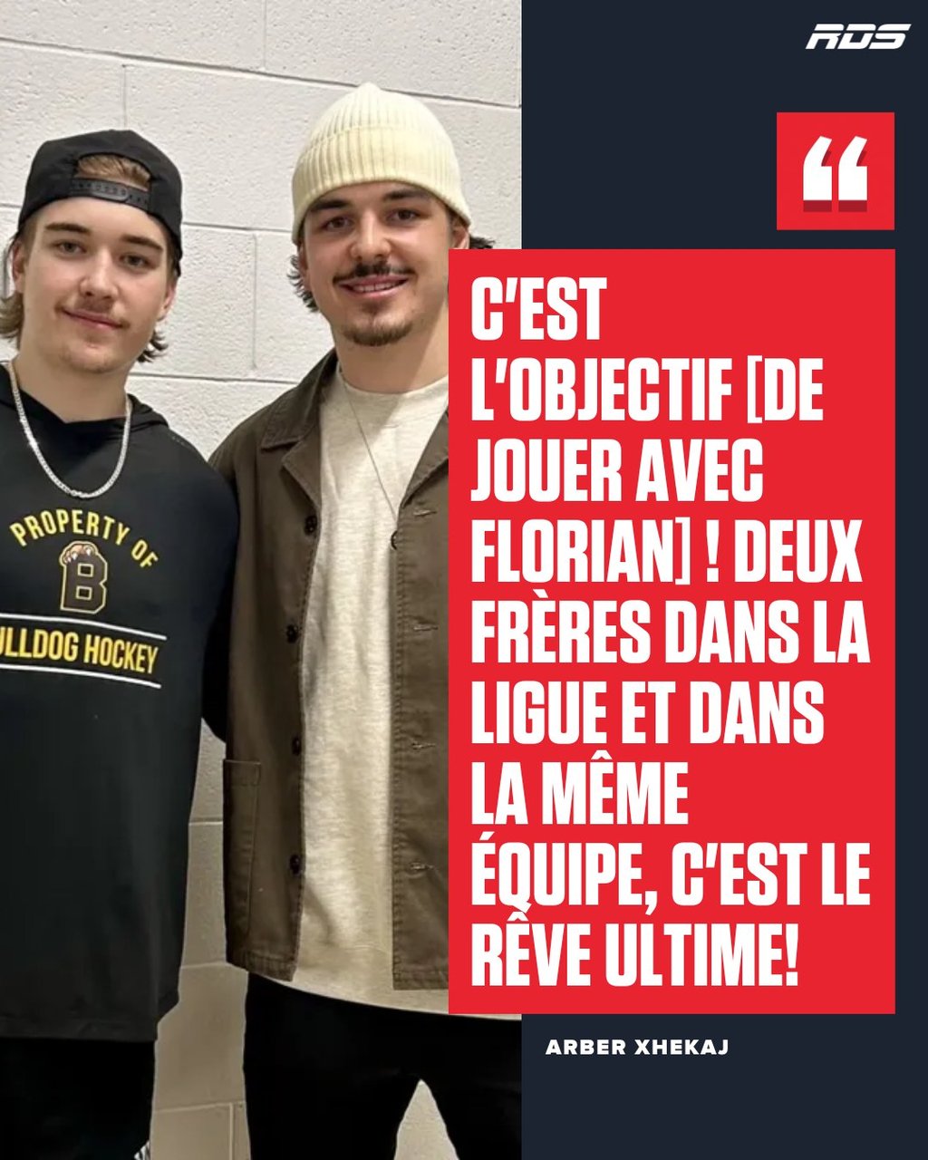 Les frères Xhekaj rêvent de jouer ensemble avec le CH