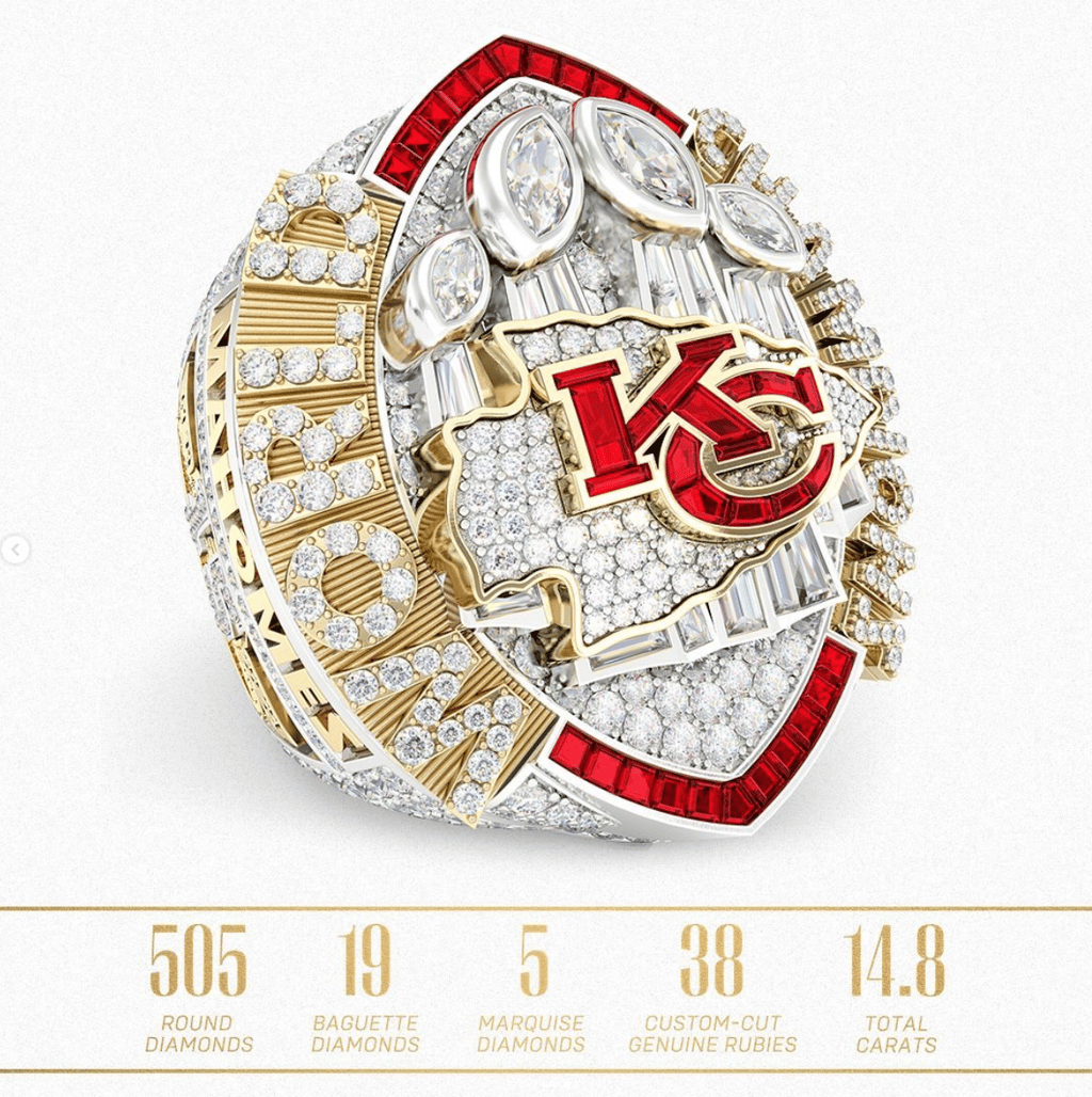 Les Chiefs de Kansas City dévoilent leur bague du Super Bowl et il y a une erreur dessus