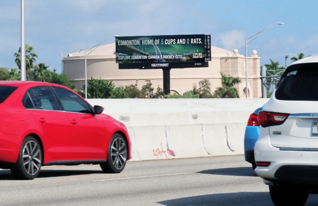 Edmonton loue des panneaux publicitaires géants en Floride pour passer un message aux fans des Panthers