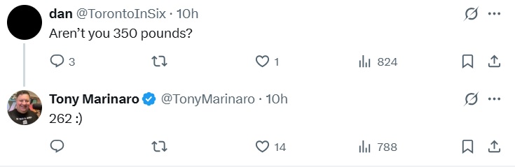 Tony Marinaro humilie les Leafs sur les réseaux sociaux