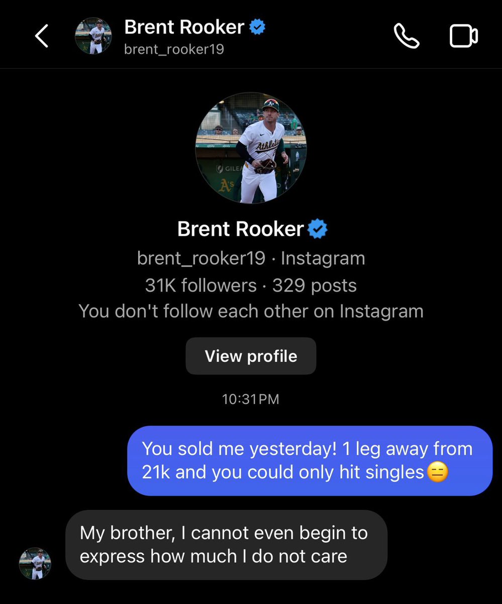 Brent Rooker répond de la plus brillante façon à un fan en colère de ne pas avoir gagné 21,000$ ''à cause de lui''