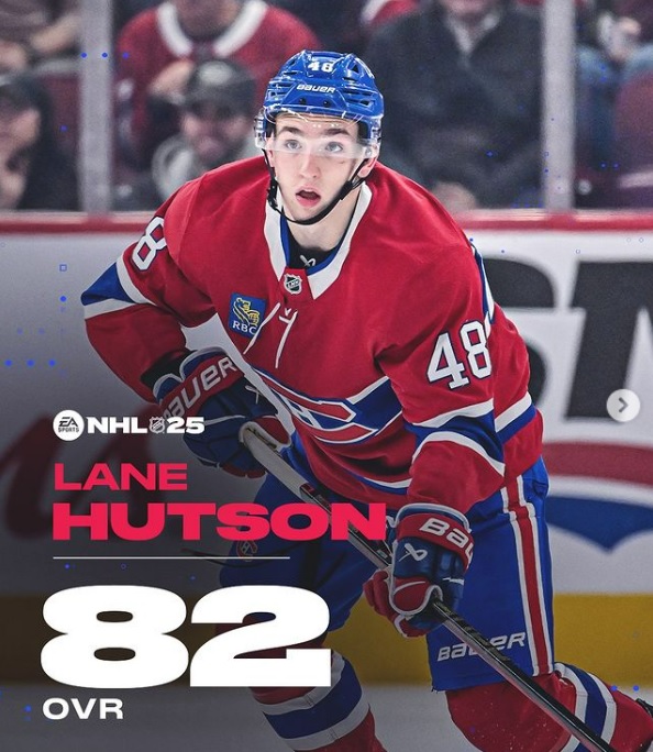 NHL 25: EA Sports a procédé à la simulation de la carrière de Lane Hutson