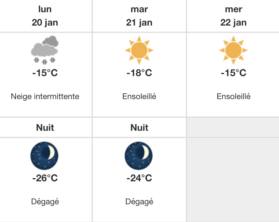 Une vague de froid va frapper le Québec au cours des prochains jours