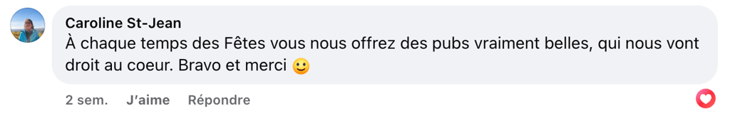 La nouvelle publicité du temps des Fêtes d'IGA fait fondre les Québécois