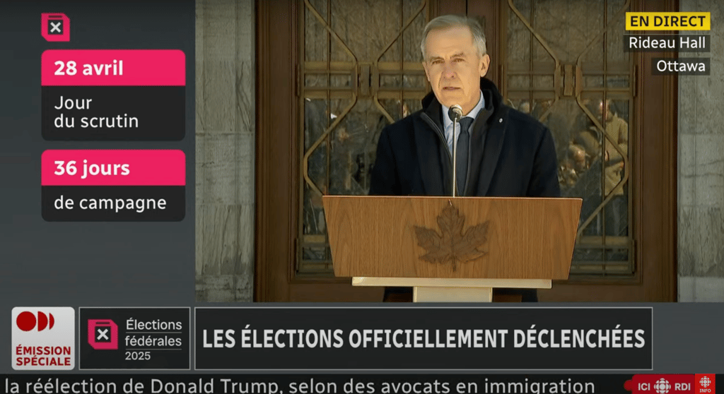 Mark Carney déclenche les élections et un passage de son discours retient l'attention