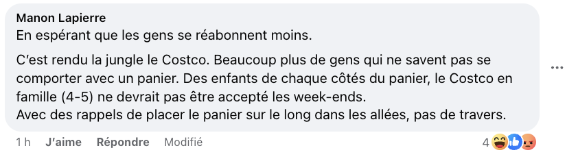 Augmentation importante du prix de l'abonnement chez Costco