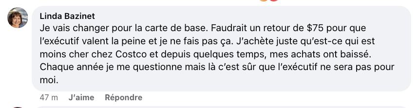 Augmentation importante du prix de l'abonnement chez Costco