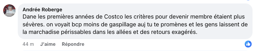 Augmentation importante du prix de l'abonnement chez Costco