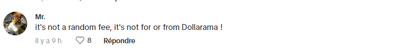 Un homme ne comprend pas pourquoi il doit payer 6$ pour certains items chez Dollarama.