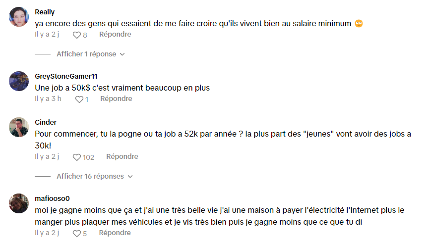 Une experte en finances affirme qu'un salaire de 52 000 $ n'est plus suffisant au Québec.