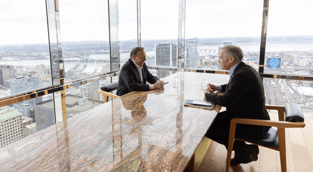 François Legault a rencontré Mark Carney et il lui a parlé de deux enjeux en particulier