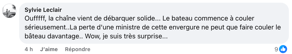 Un commentaire revient beaucoup après la démission de Chrystia Freeland