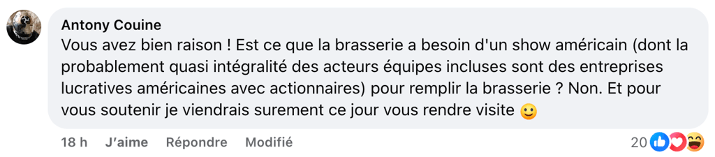 Une brasserie québécoise annule la diffusion du Super Bowl à cause de Donald Trump