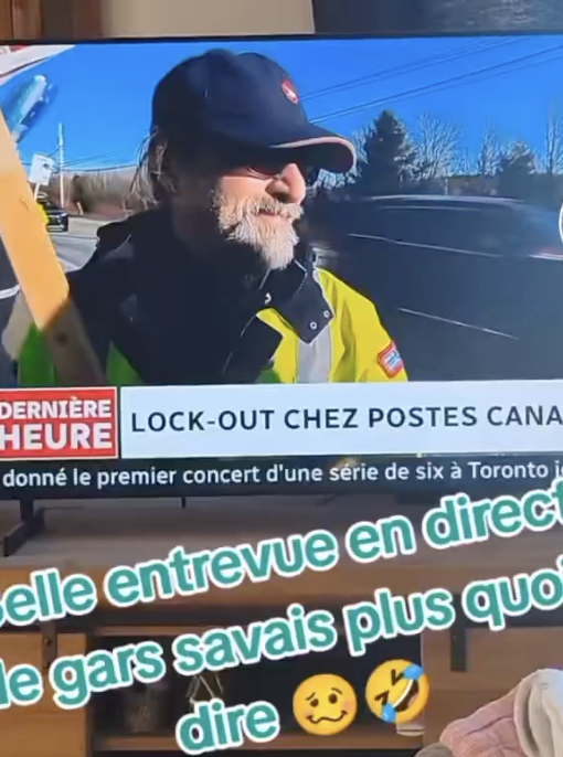 Un employé de Postes Canada vit un grand moment de solitude en direct sur RDI