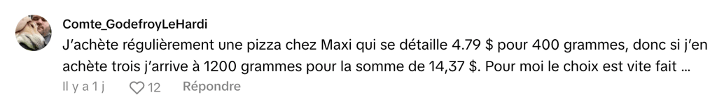 On sait maintenant combien va coûter la pizza congelée d’Olivier Primeau