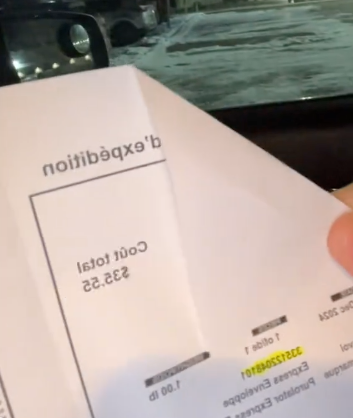 Un Québécois dégoûté par le prix qu'il a payé pour envoyer une lettre pendant la grève chez Postes Canada