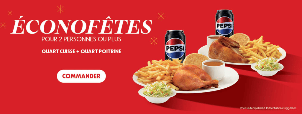 St-Hubert annonce le retour d'une alléchante promotion pour le temps des fêtes