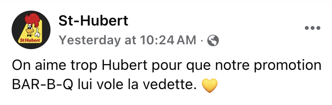 St-Hubert dévoile un nouveau logo et doit supprimer sa publication suite aux commentaires des Québécois