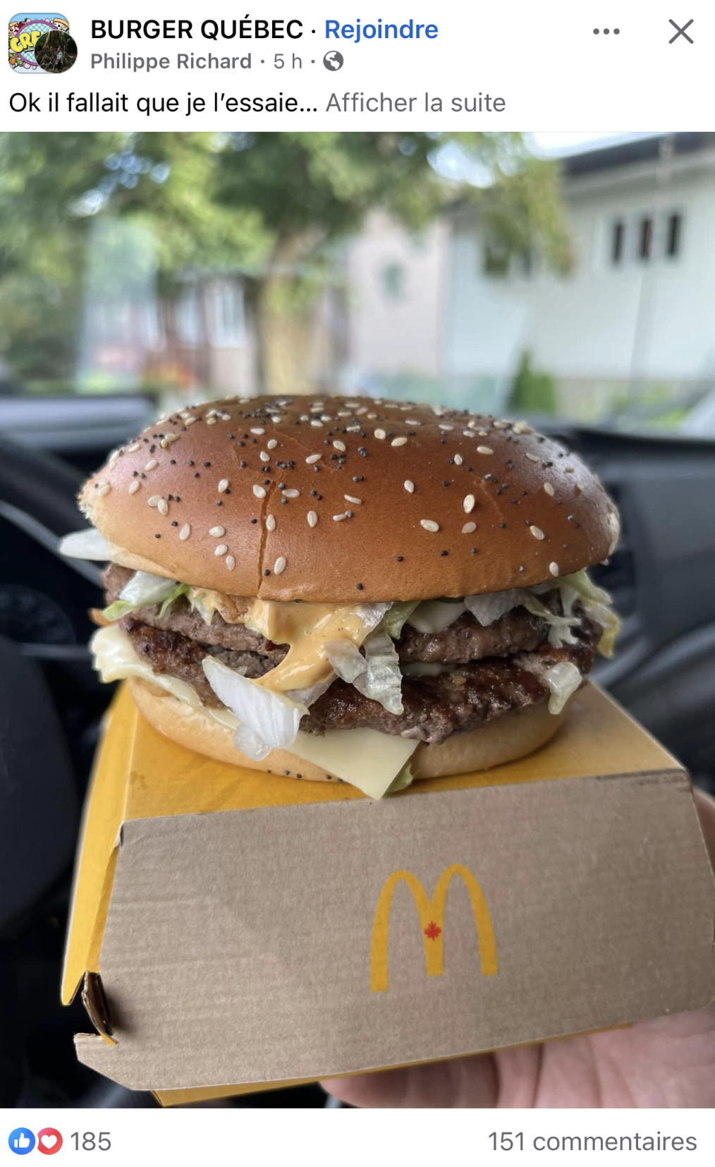 On a essayé le nouveau burger McDo et un détail nous a sauté aux yeux en ouvrant la boîte