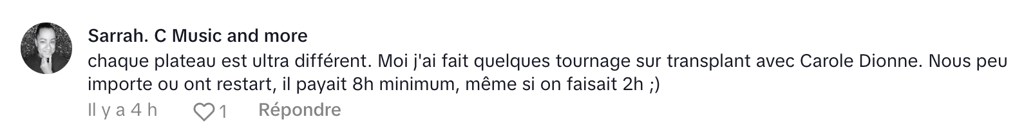 Une figurante de STAT dévoile combien elle a gagné d'argent