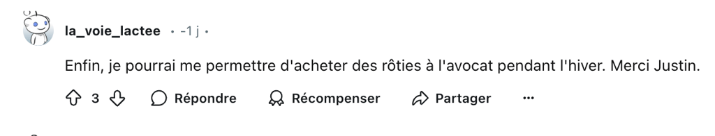 De nombreuses personnes furieuses à propos des produits concernés par le congé de TPS