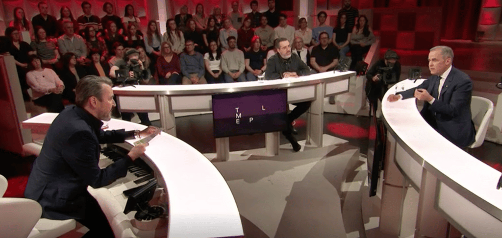 Mark Carney explique ce qui le différencie de Justin Trudeau à Tout le monde en parle 